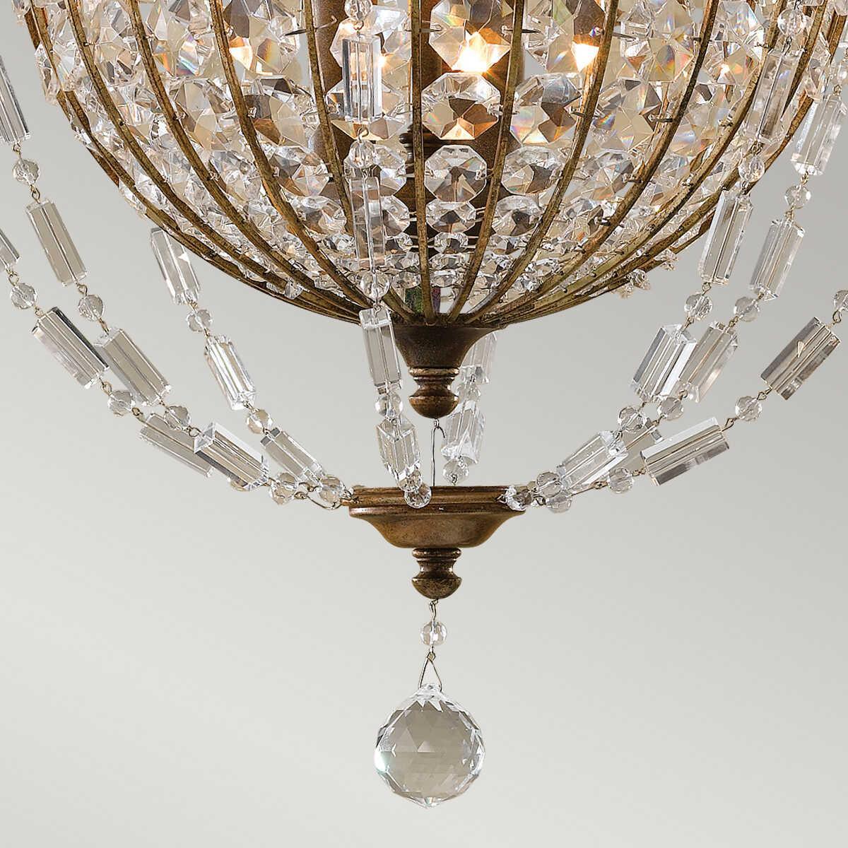 Feiss Bellini 3 Light Pendant Ceiling Light-Ceiling Pendant Lights-Elstead Lighting-7-Tiffany Lighting Direct