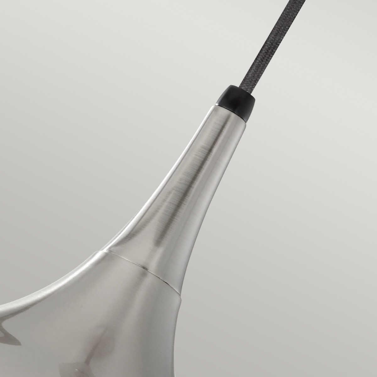 Feiss Beso Bushed Steel Pendant Ceiling Light-Ceiling Pendant Lights-Elstead Lighting-6-Tiffany Lighting Direct