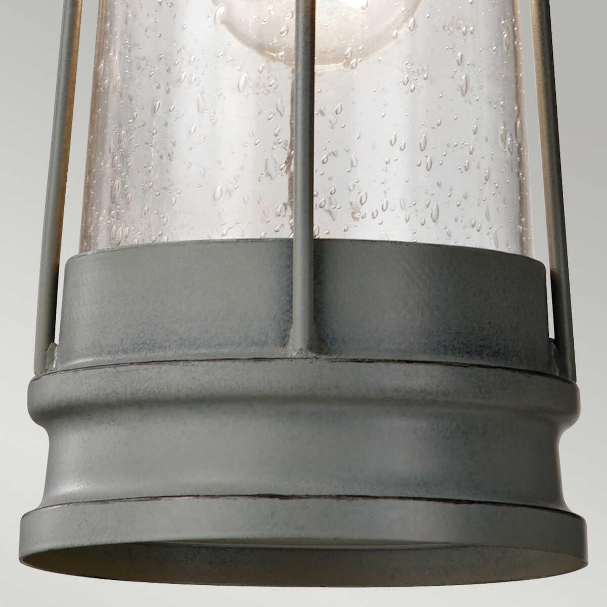 elstead chelsea harbour storm cloud finish outdoor pendant lantern Detailed Close Up