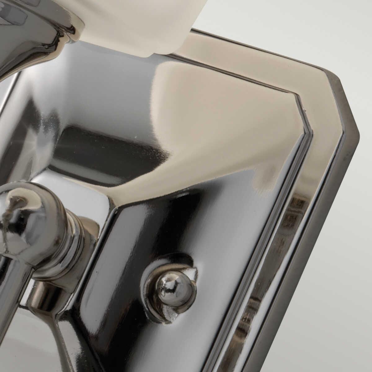 feiss concord polished chrome finish bathroom wall light Detailed Close Up