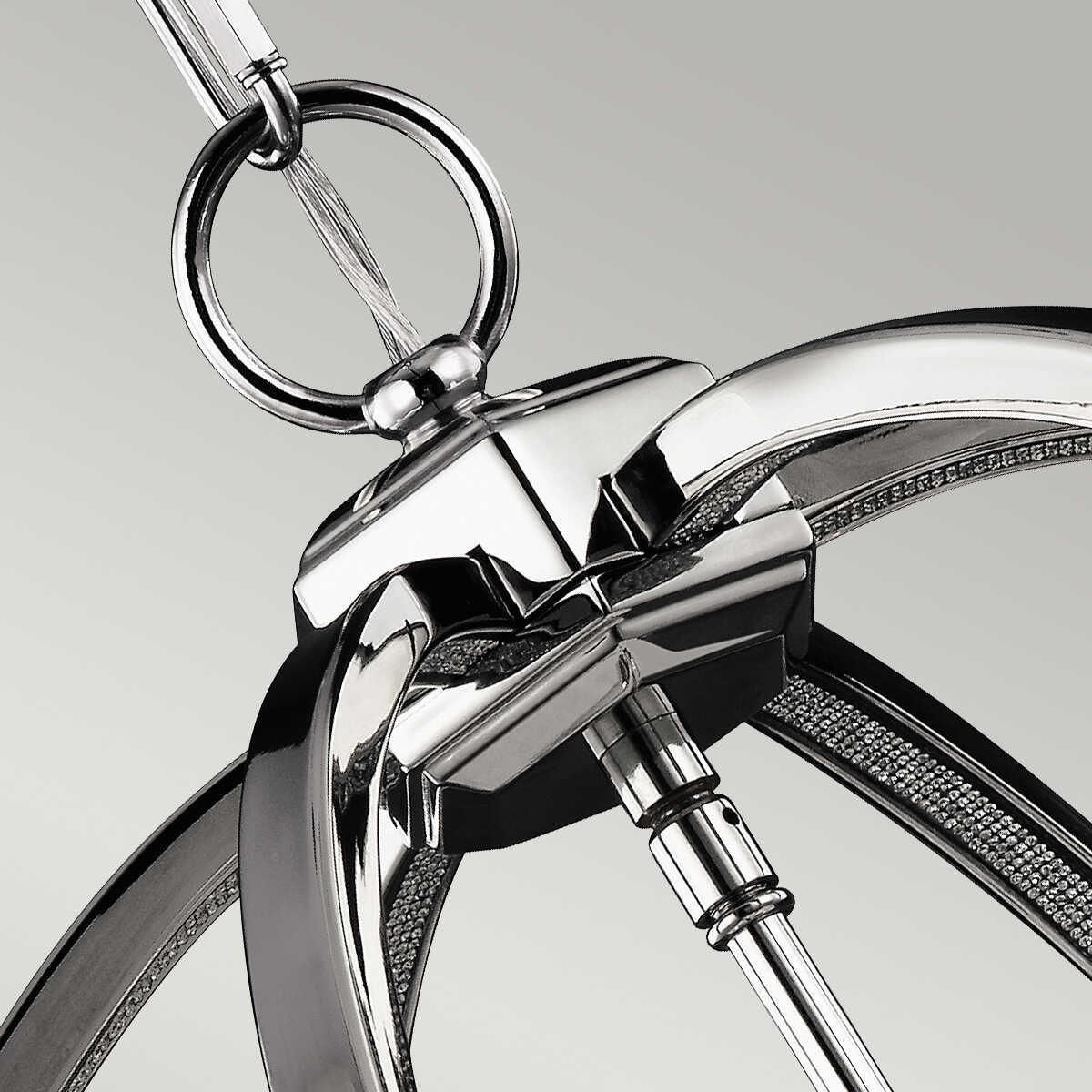 Feiss Corinne 3 Light Nickel Medium Pendant Ceiling Light-Ceiling Pendant Lights-Elstead Lighting-6-Tiffany Lighting Direct