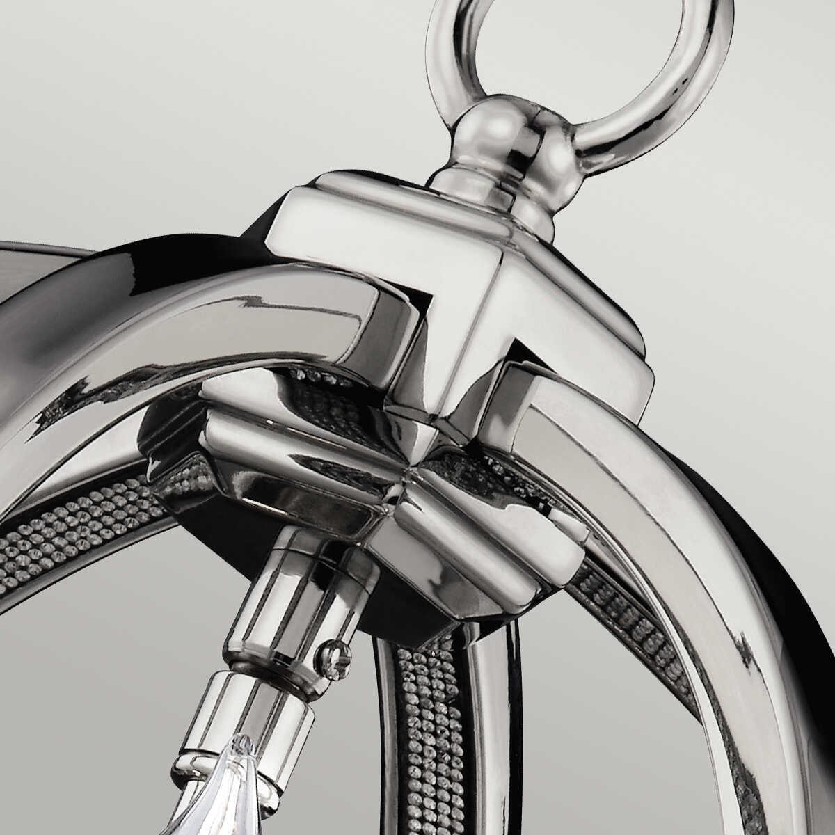 Feiss Corinne 3 Light Small Polished Nickel Ceiling Pendant-Ceiling Pendant Lights-Elstead Lighting-7-Tiffany Lighting Direct