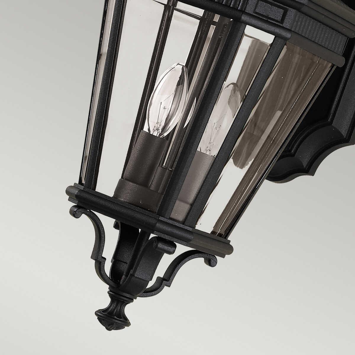 elstead cotswold lane black outdoor medium wall lantern Living Room Close Up