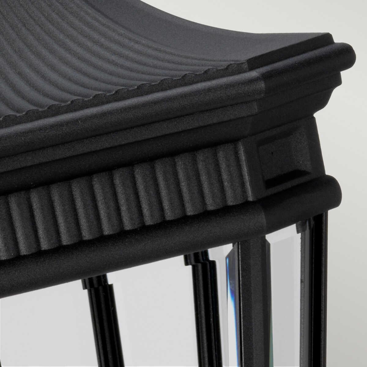 elstead cotswold lane black large outdoor pedestal lantern Living Room Close Up