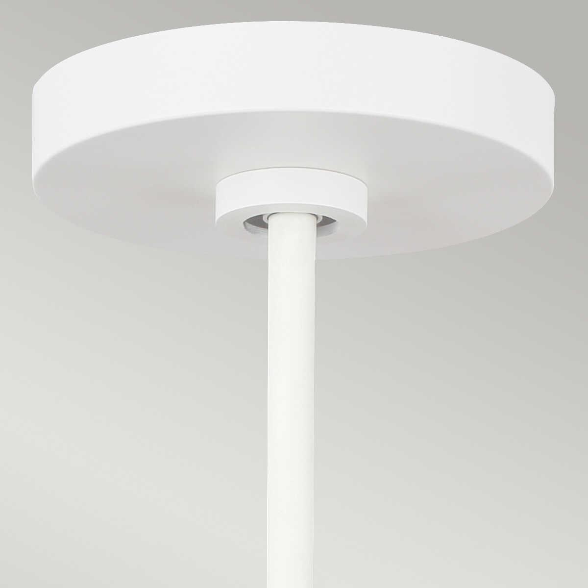 Feiss Darwin 1 Light Matte White Pendant Ceiling Light-Ceiling Pendant Lights-Elstead Lighting-2-Tiffany Lighting Direct