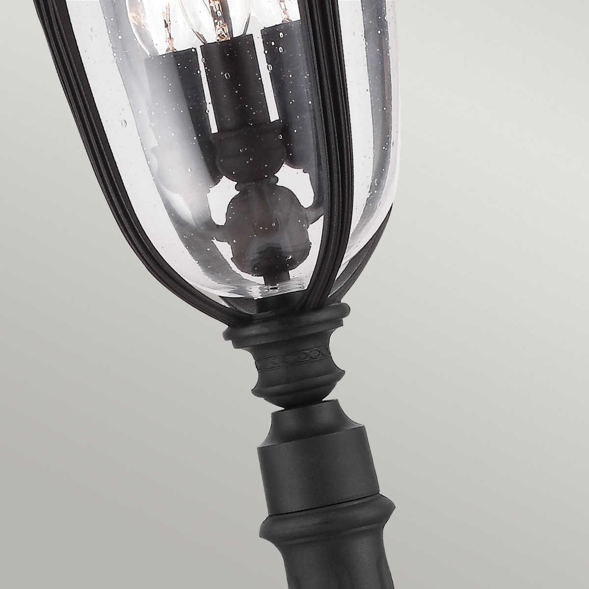 elstead english bridle black finish medium outdoor bollard lantern Living Room Close Up
