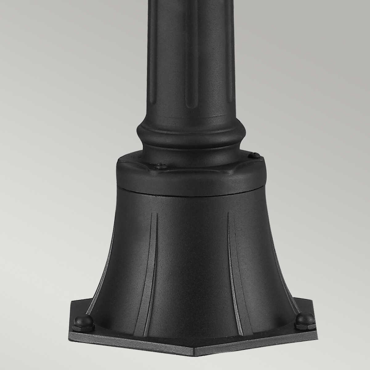 elstead english bridle black finish medium outdoor bollard lantern Close Up LED Bulb