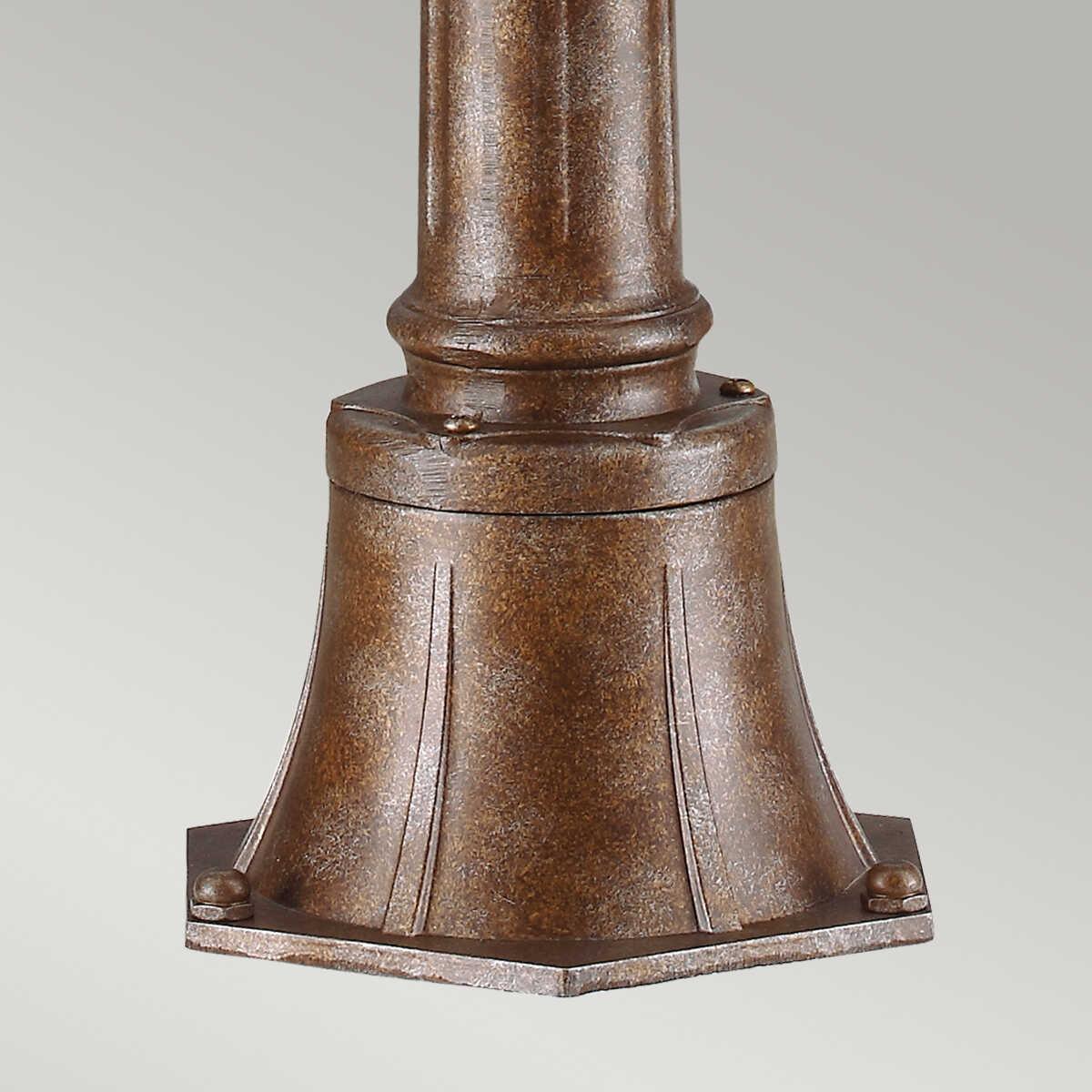 elstead english bridle british bronze finish medium outdoor bollard lantern Close Up LED Bulb
