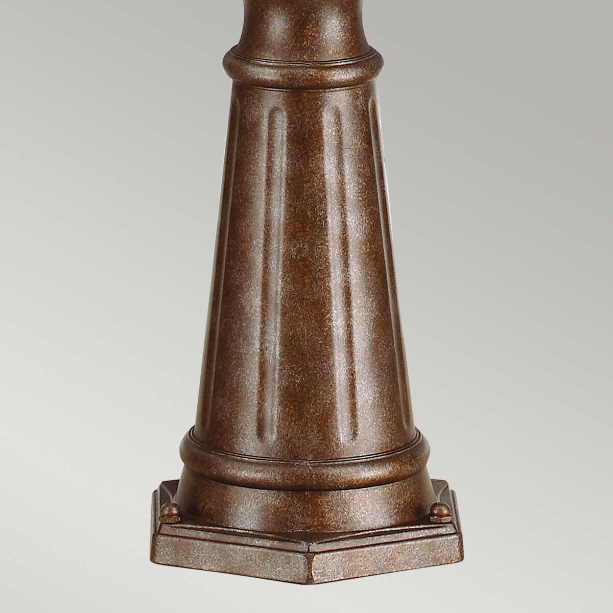 elstead english bridle british bronze finish large outdoor lamp post lantern Detailed Close Up