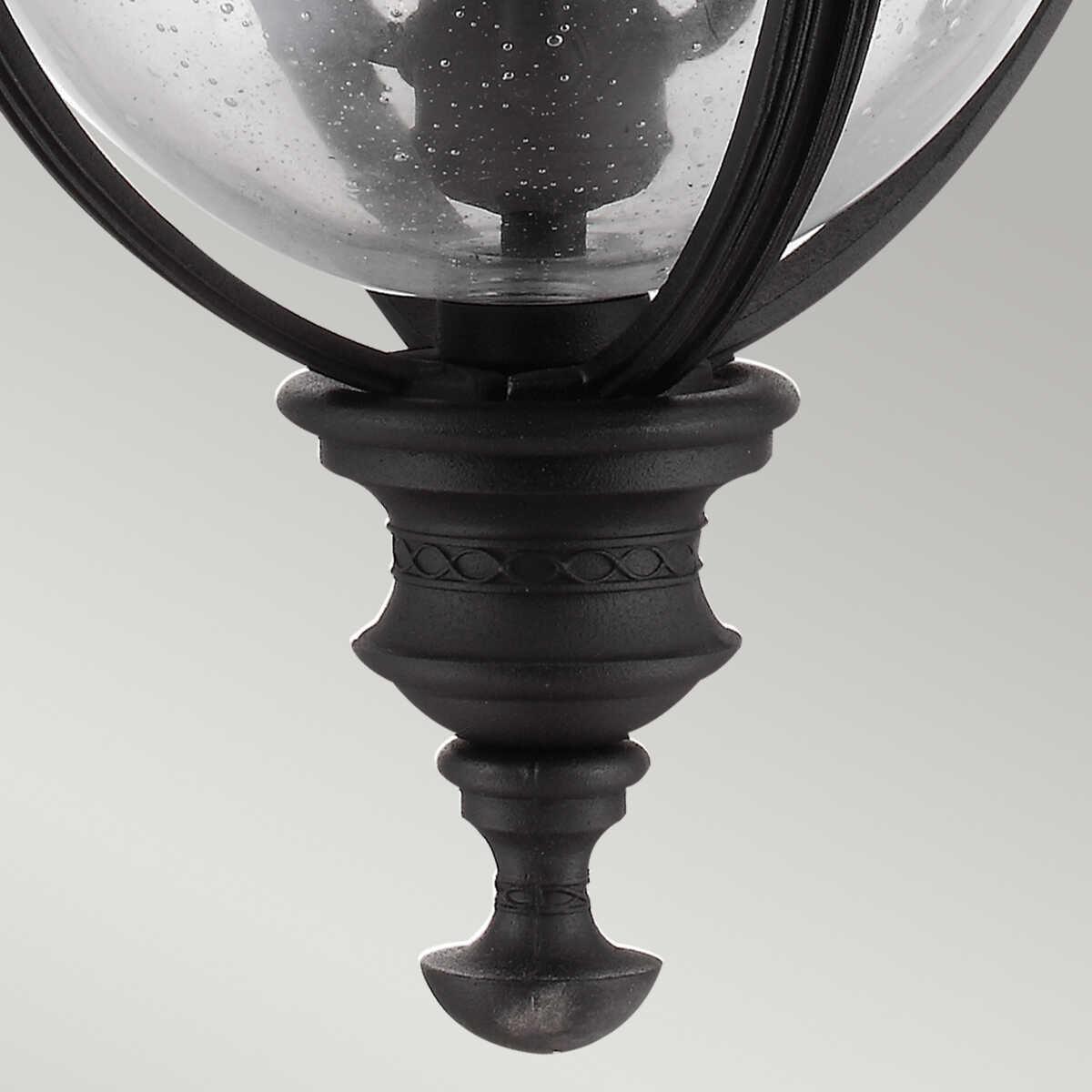 elstead english bridle black finish large outdoor pendant lantern Other Close Up