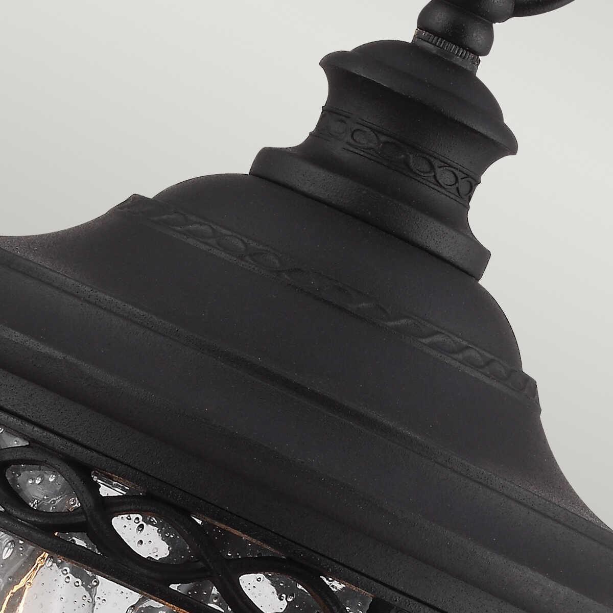 elstead english bridle black finish medium outdoor pendant lantern Living Room Close Up