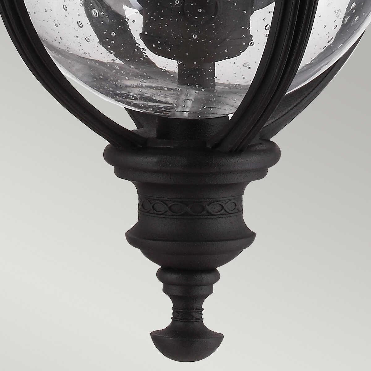 elstead english bridle black finish medium outdoor pendant lantern Other Close Up