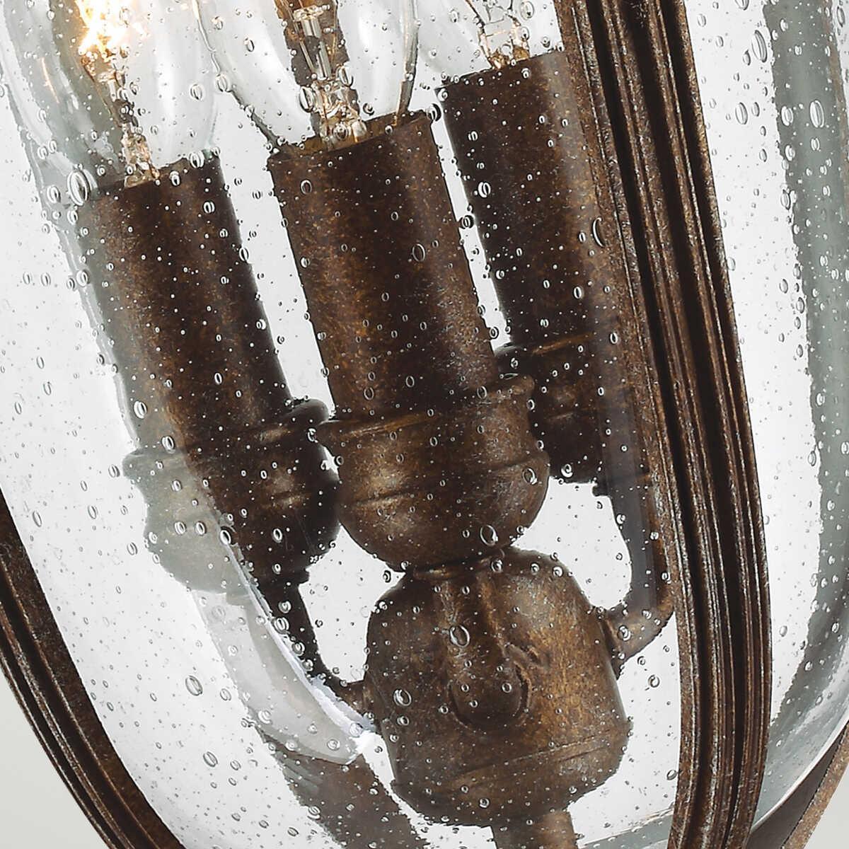 elstead english bridle british bronze finish medium outdoor pendant lantern Detailed Close Up