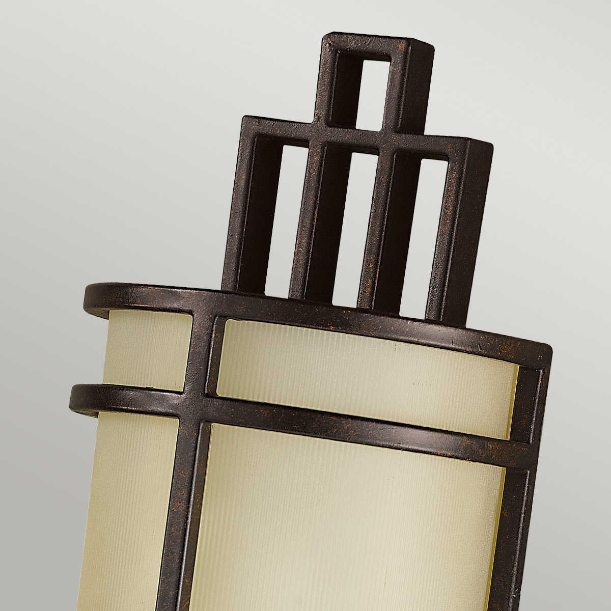 Feiss Fusion 1 Light Grecian Bronze Wall Light FE-FUSION2,Elstead Lighting, fitting close up