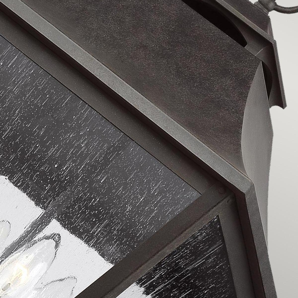 feiss galena 4 light outdoor chain lantern Detailed Close Up