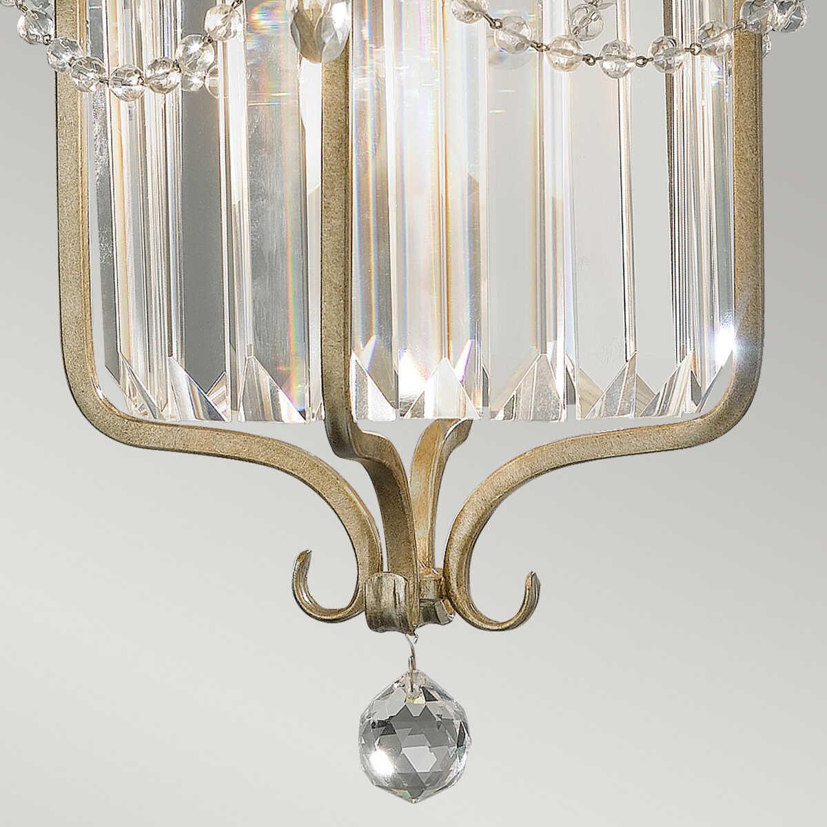 Feiss Gianna Silver 1 Light Ceiling Lantern-Ceiling Pendant Lights-Elstead Lighting-7-Tiffany Lighting Direct