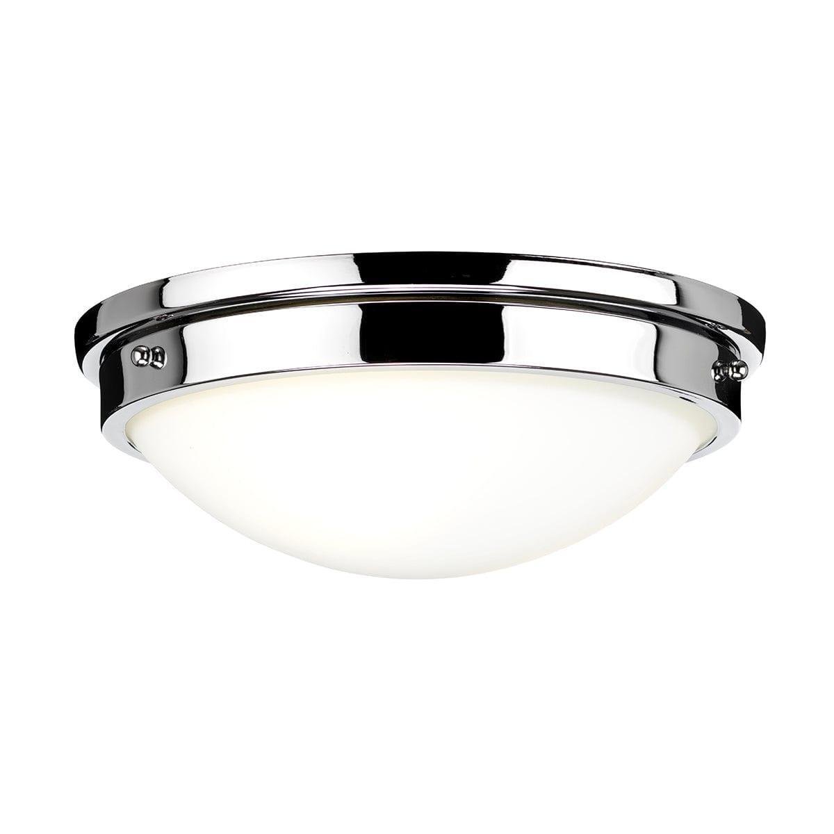 Feiss Gravity 2 Light Flush Polished Chrome Ceiling Light Living room Image