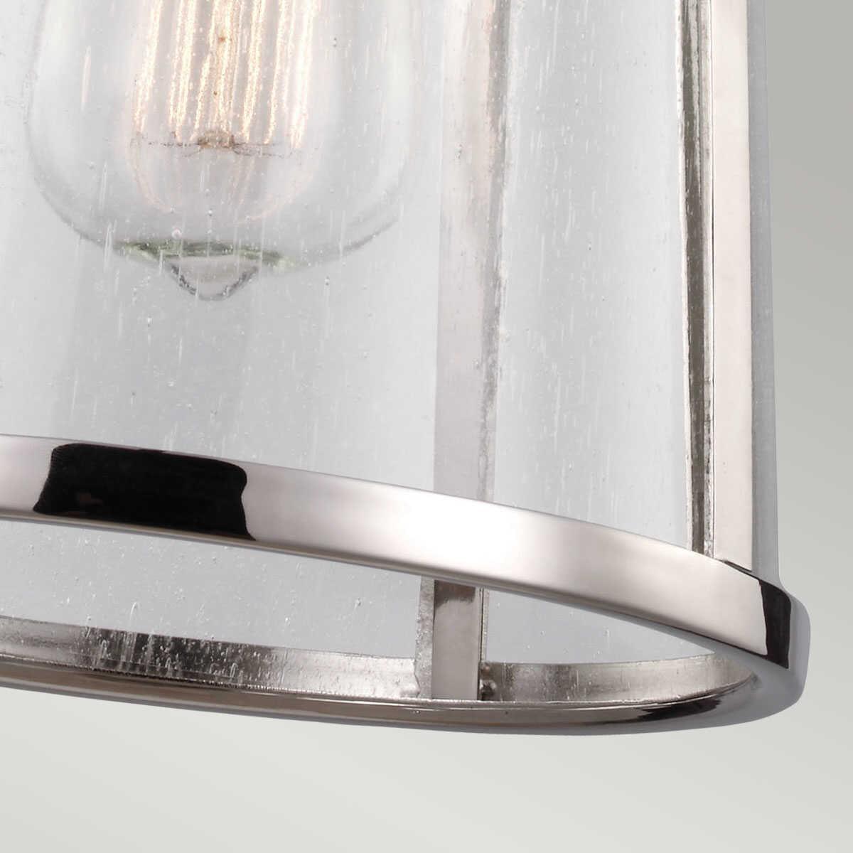 Feiss Harrow Small Ceiling Lantern - 1 Light Nickel-Ceiling Pendant Lights-Elstead Lighting-3-Tiffany Lighting Direct