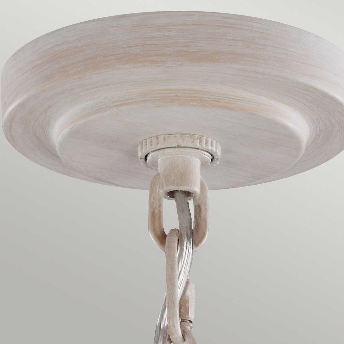 Feiss Hartsville 3 Light Chandelier - Chalk Washed Beechwood-Elstead Lighting-2-Tiffany Lighting Direct