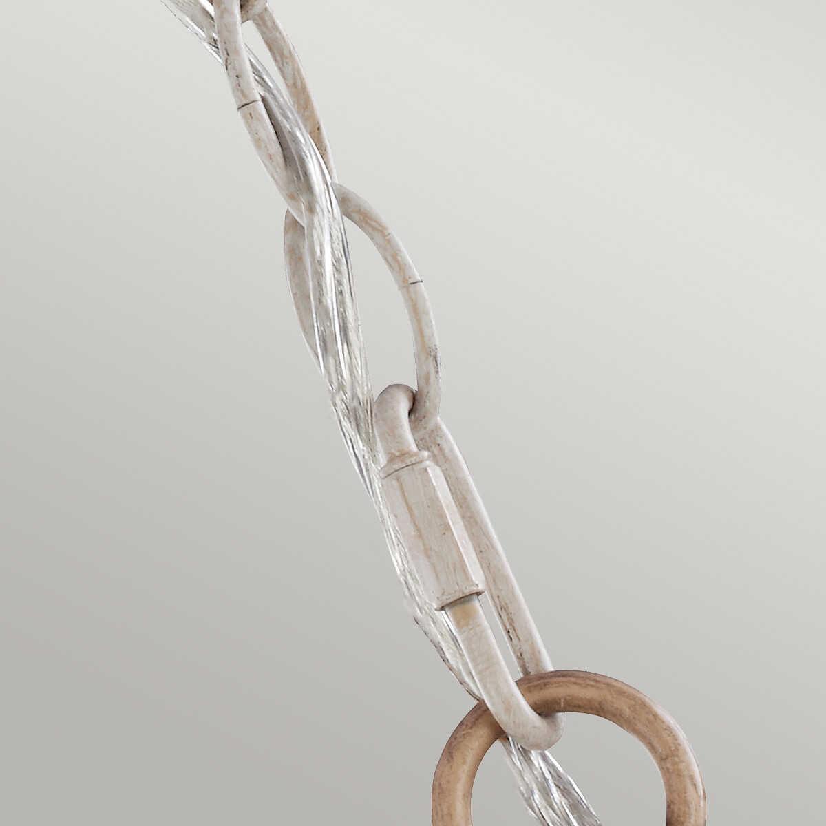 Feiss Hartsville 3 Light Chandelier - Chalk Washed Beechwood-Elstead Lighting-6-Tiffany Lighting Direct