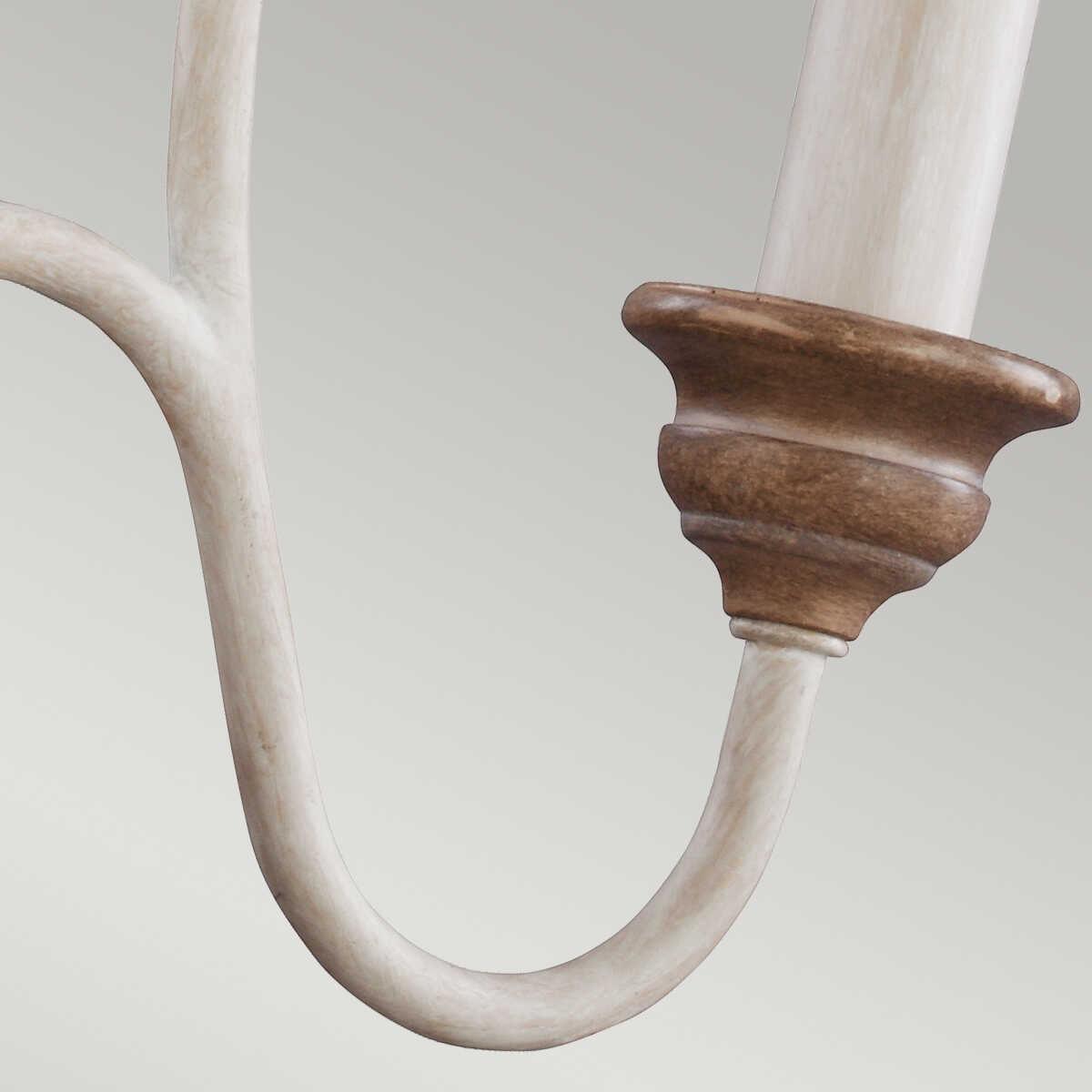 Feiss Hartsville 3 Light Chandelier - Chalk Washed Beechwood-Elstead Lighting-8-Tiffany Lighting Direct