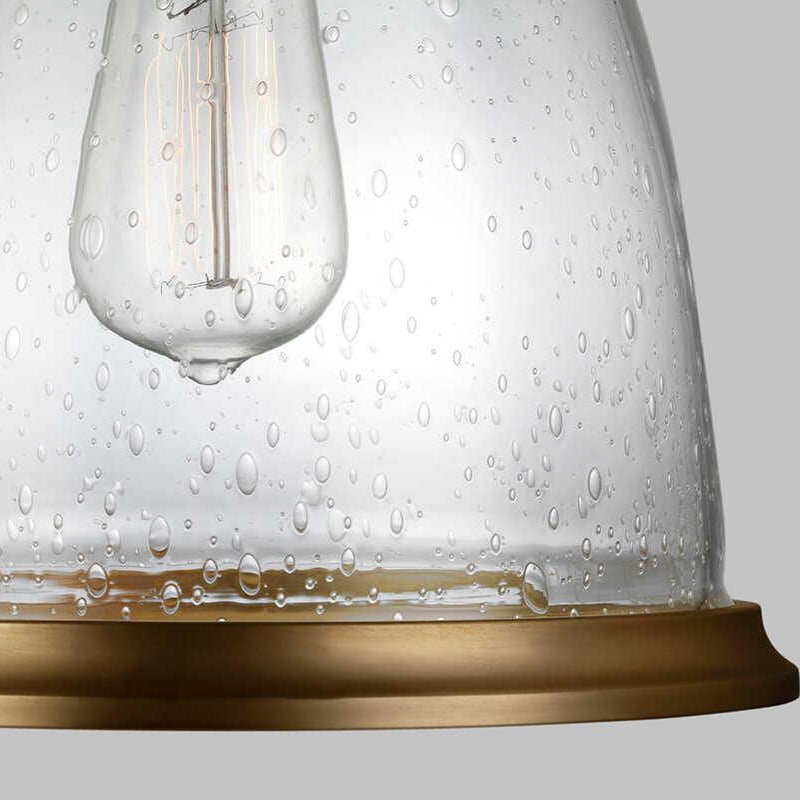 Feiss Hobson 1 Light Aged Brass Medium Ceiling Pendant-Ceiling Pendant Lights-Elstead Lighting-2-Tiffany Lighting Direct