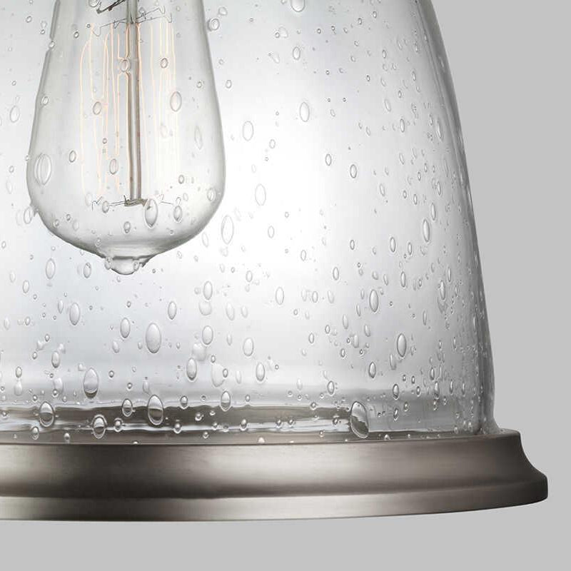 Feiss Hobson 1 Light Medium Satin Nickel Ceiling Pendant-Ceiling Pendant Lights-Elstead Lighting-2-Tiffany Lighting Direct