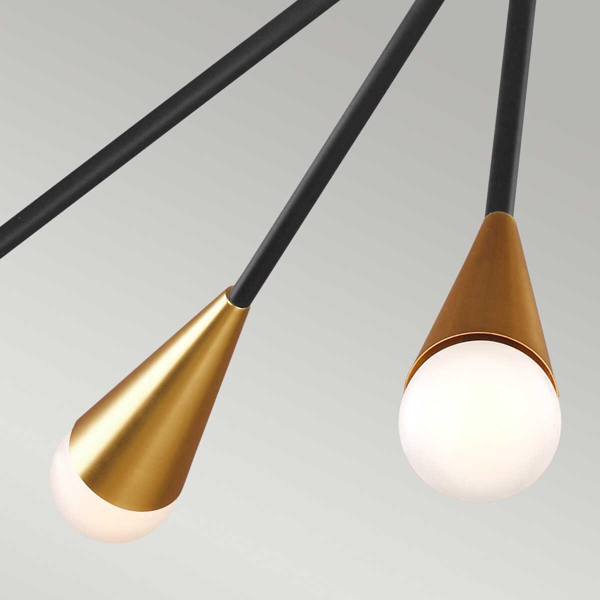 Feiss Jax 10 Light Chandelier - Midnight Black-Elstead Lighting-6-Tiffany Lighting Direct