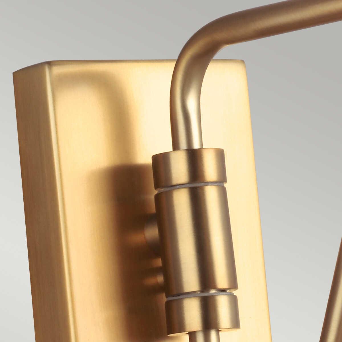 Feiss Joan 1 Light Black & Brass Wall Light FE-JOAN1-MB,Elstead Lighting, dhallway lighting image