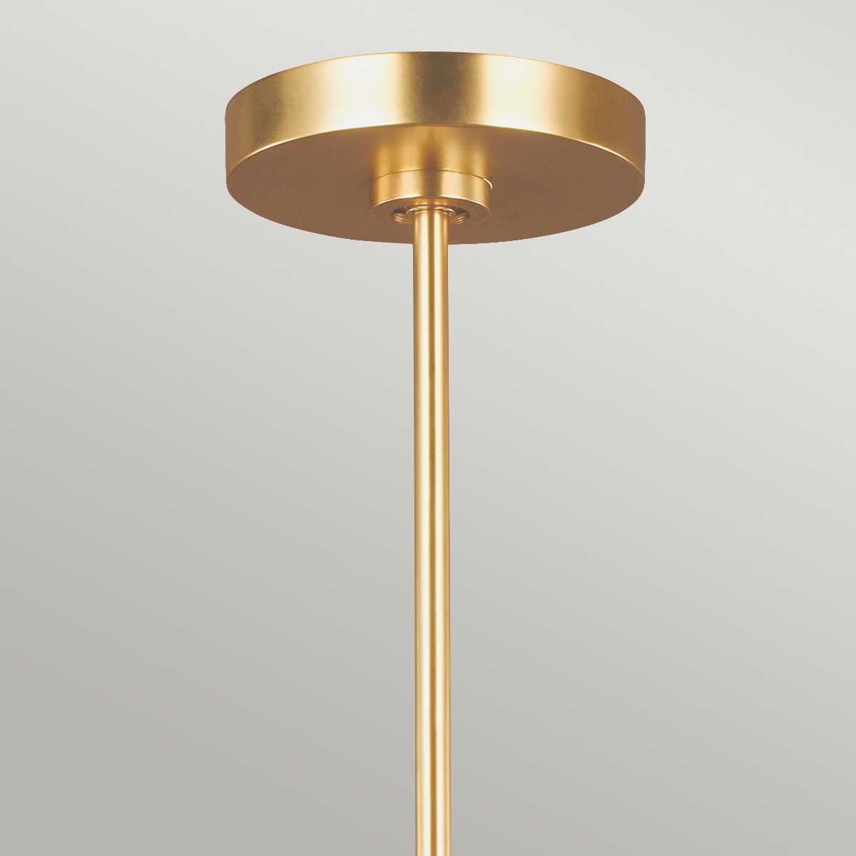 Feiss Joan 5 Light Chandelier - Matte White & Brass-Elstead Lighting-2-Tiffany Lighting Direct