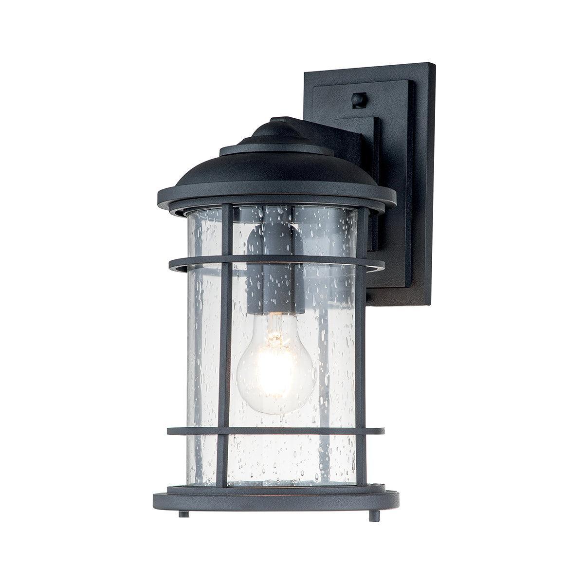 feiss lighthouse 1 light medium black outdoor wall lantern