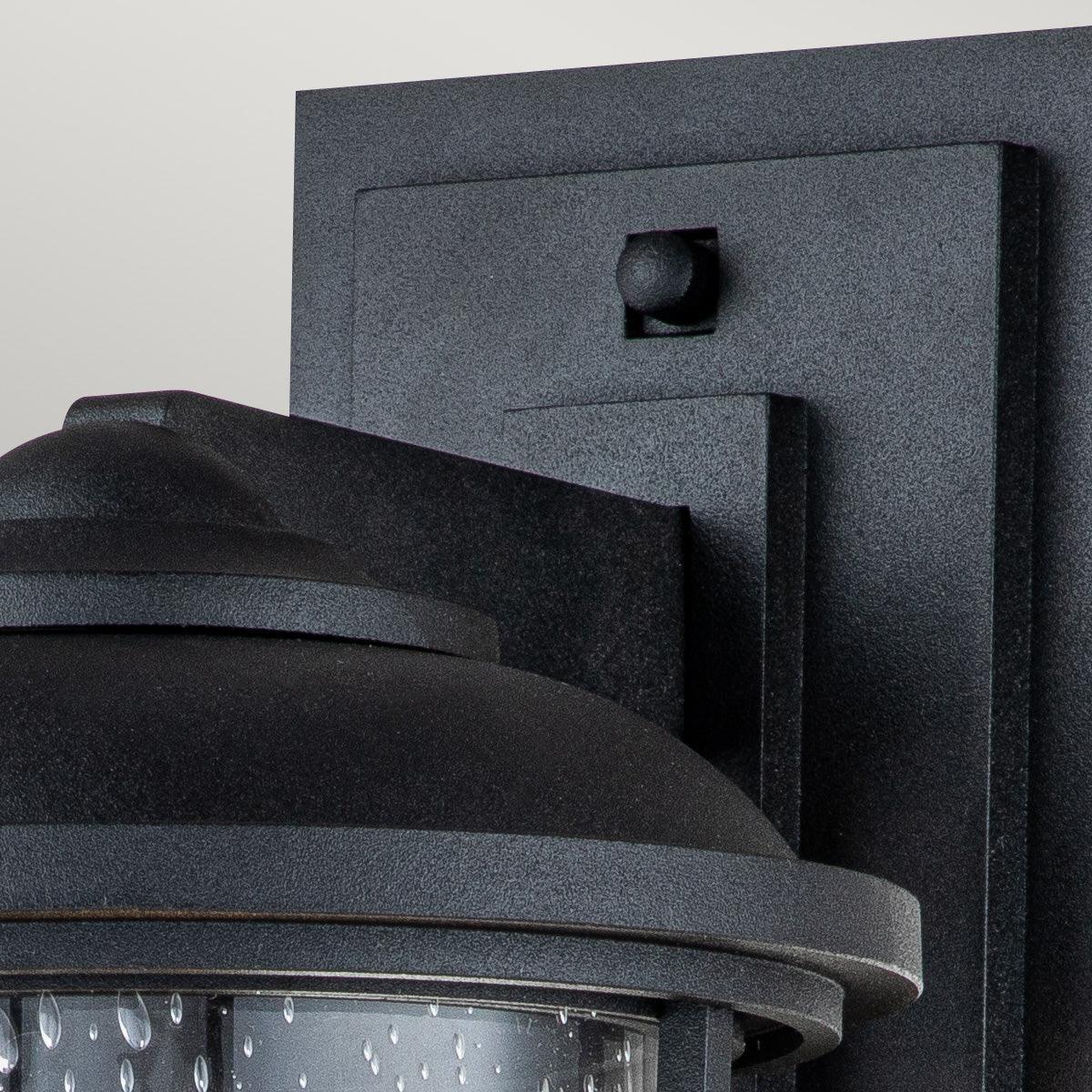 feiss lighthouse 1 light medium black outdoor wall lantern Detailed Close Up