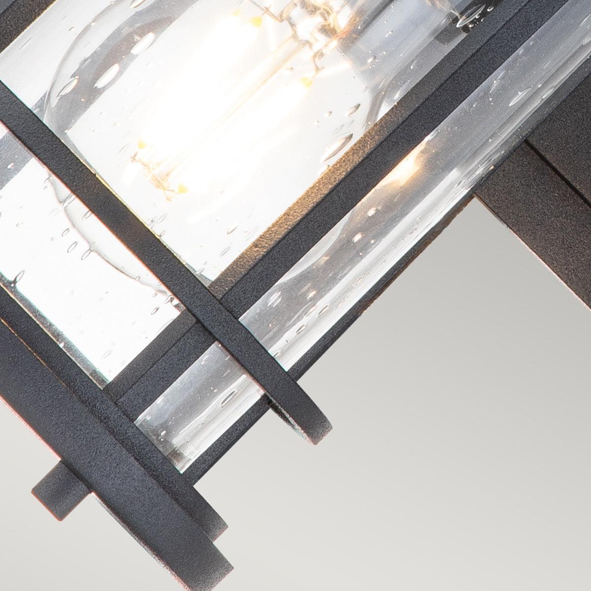 feiss lighthouse 1 light small black outdoor wall lantern Close Up