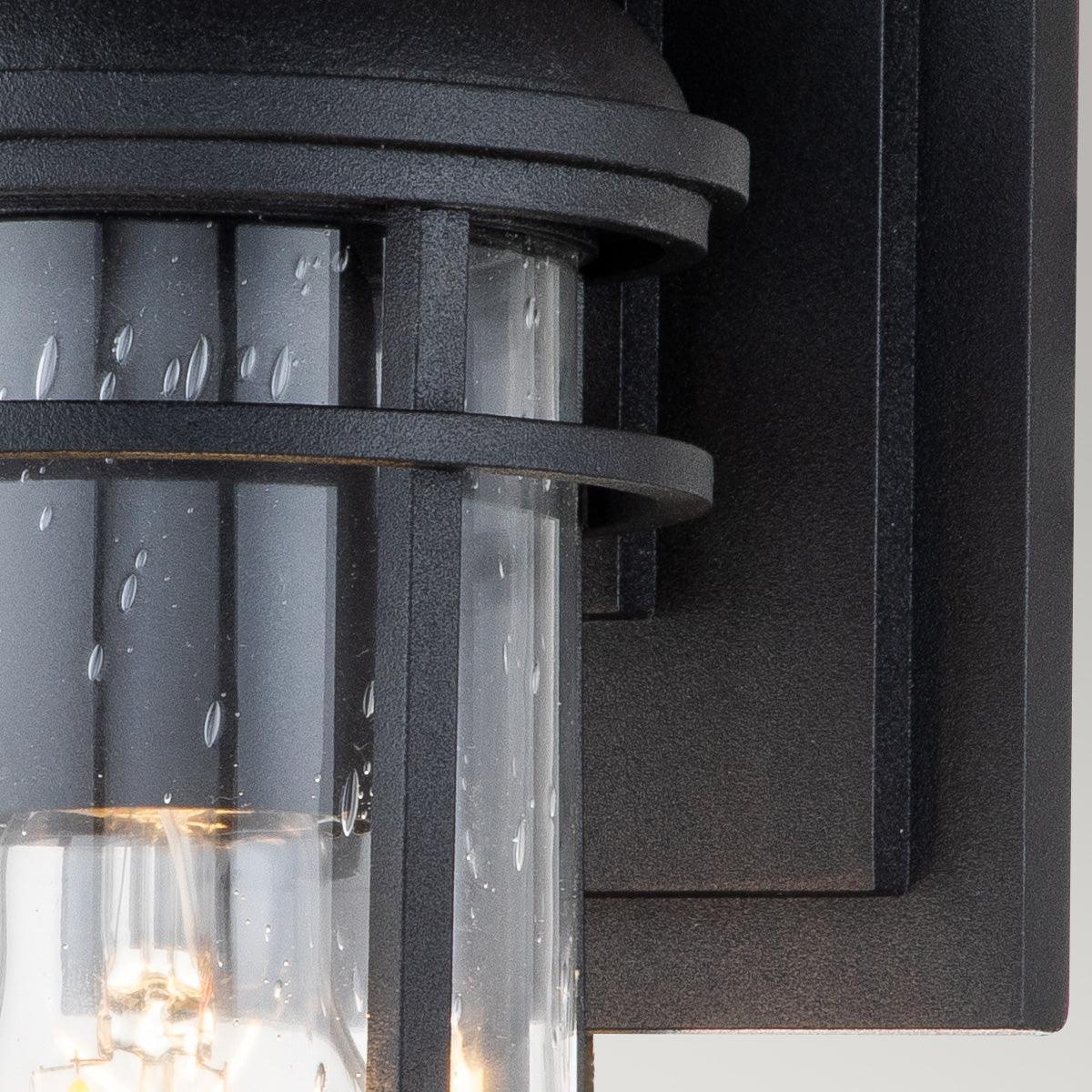 feiss lighthouse 1 light small black outdoor wall lantern Detailed Close Up