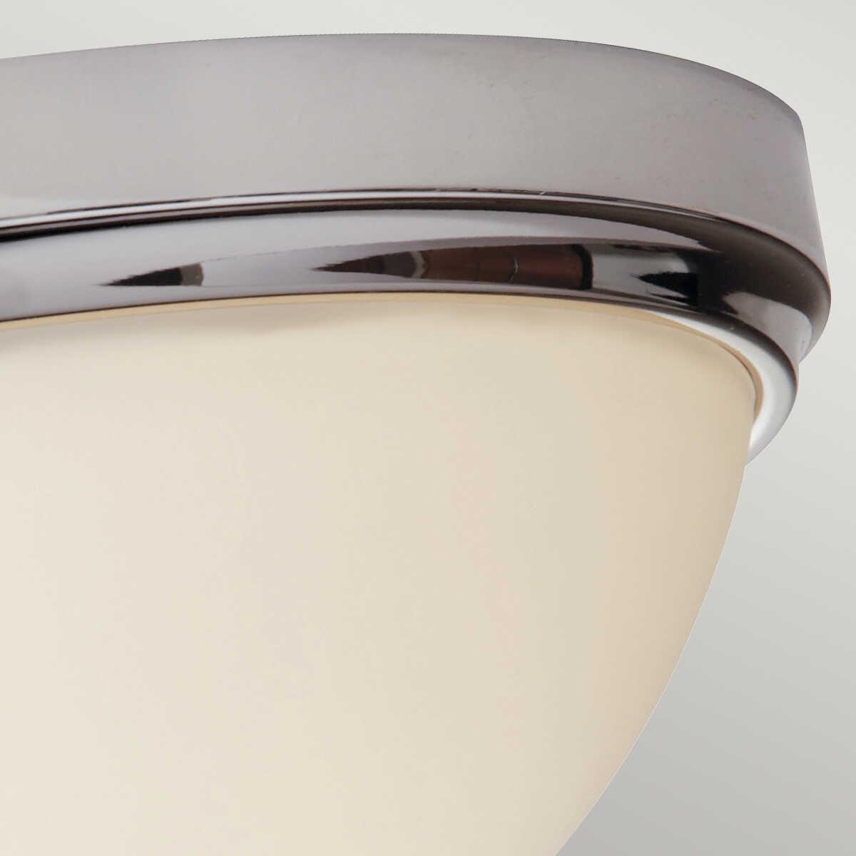 feiss malibu polished nickel flush bathroom ceiling light Living Room Close Up