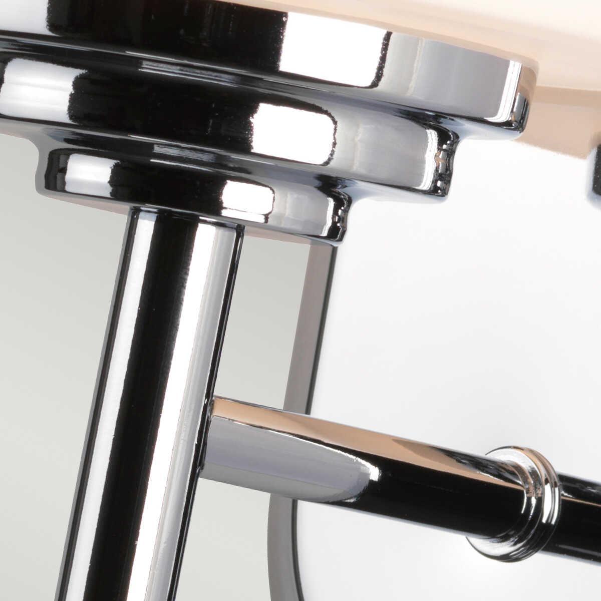 feiss malibu polished chrome finish bathroom wall light Close Up