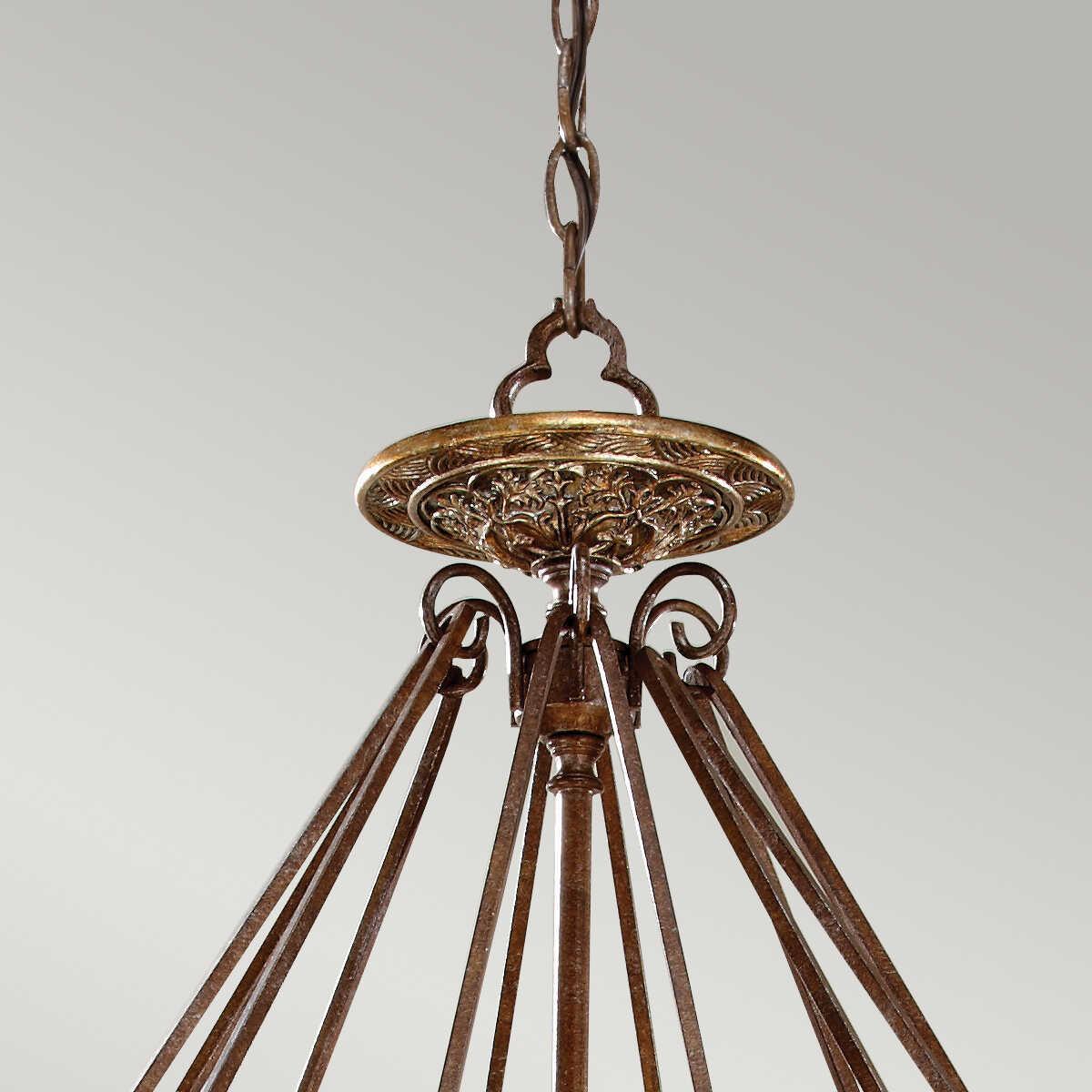 Feiss Marcella 4 Light Bronze Chandelier-Elstead Lighting-5-Tiffany Lighting Direct
