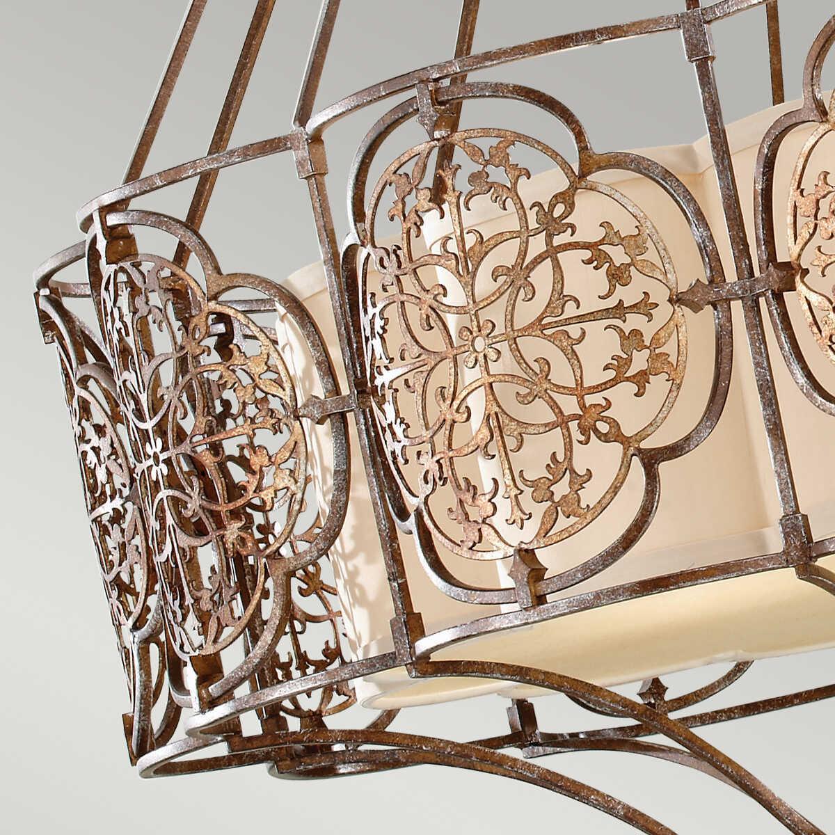 Feiss Marcella 4 Light Bronze Chandelier-Elstead Lighting-7-Tiffany Lighting Direct
