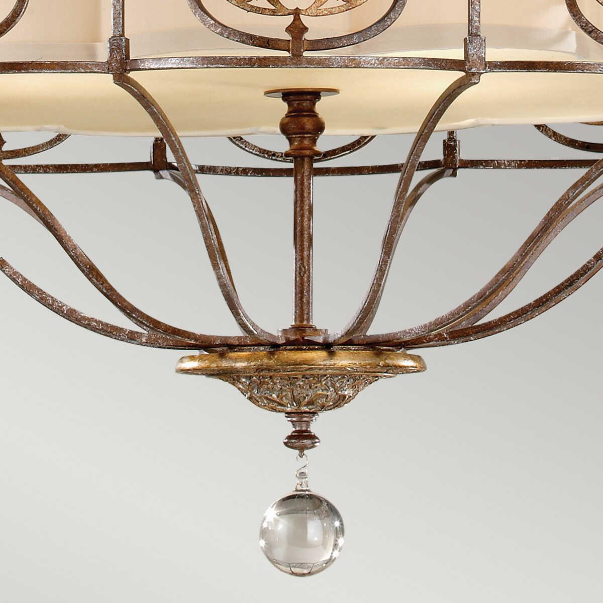 Feiss Marcella 4 Light Bronze Chandelier-Elstead Lighting-8-Tiffany Lighting Direct