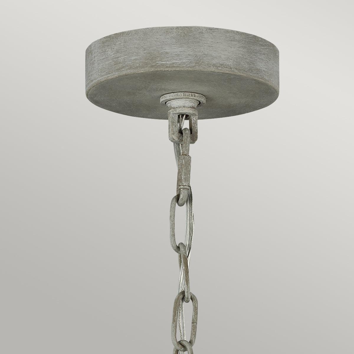 Feiss Maryville 6 Light Grey Chandelier-Elstead Lighting-2-Tiffany Lighting Direct