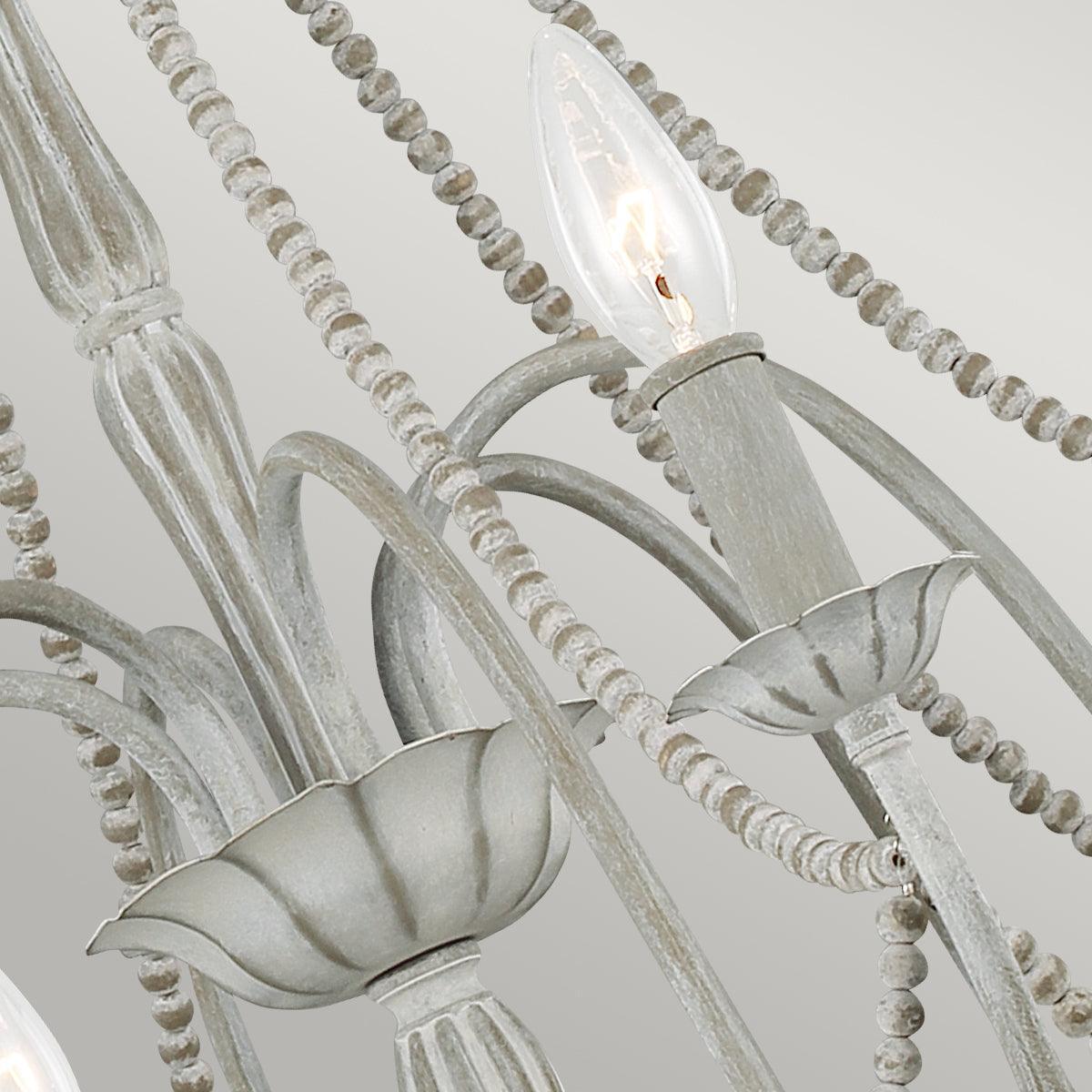 Feiss Maryville 6 Light Grey Chandelier-Elstead Lighting-4-Tiffany Lighting Direct