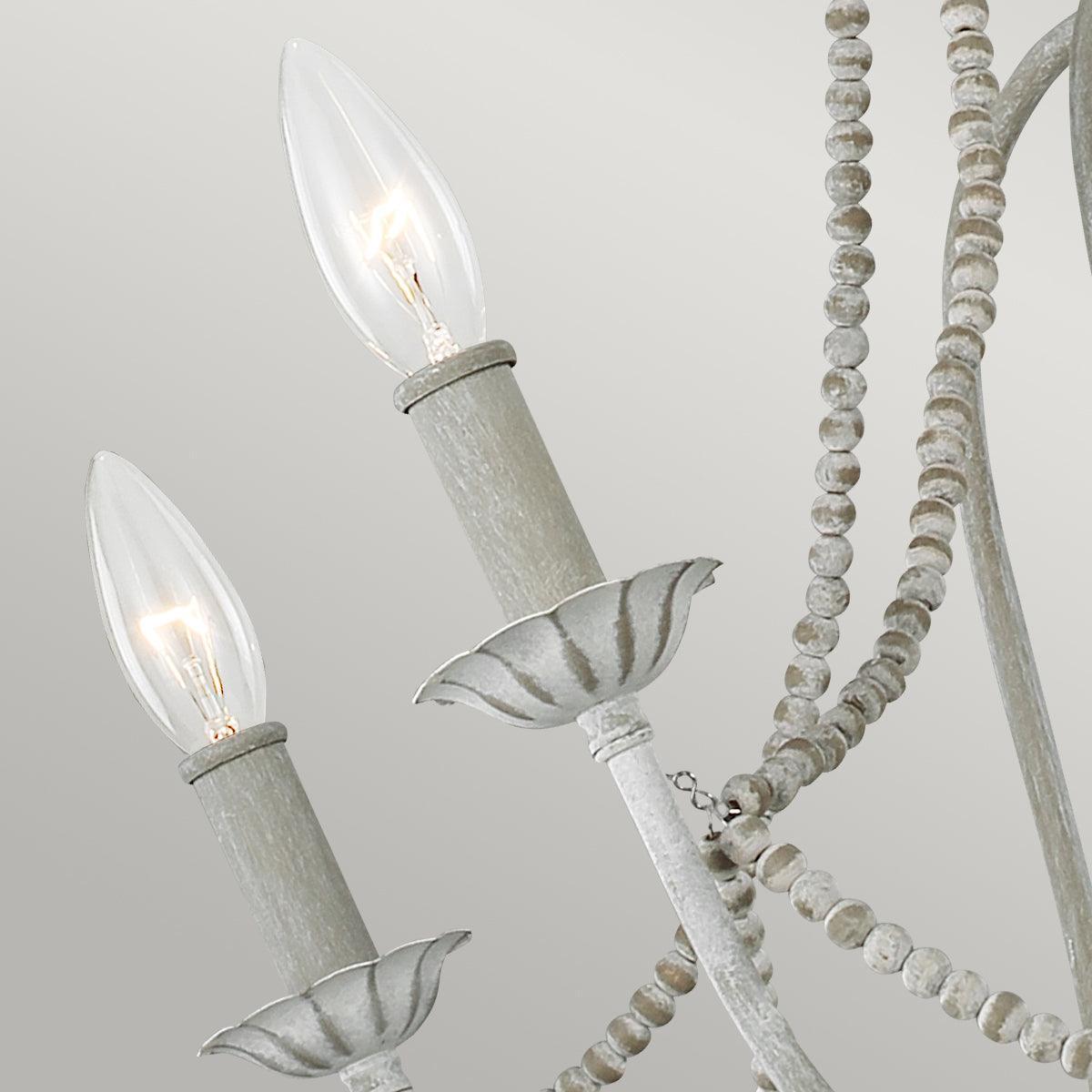 Feiss Maryville 6 Light Grey Chandelier-Elstead Lighting-5-Tiffany Lighting Direct