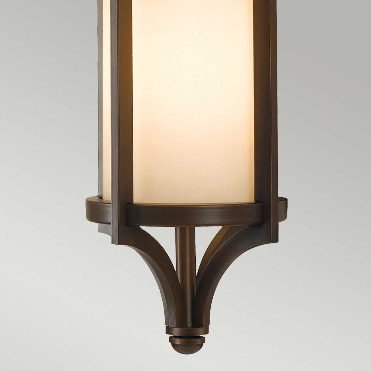 elstead merrill heritage bronze finish small outdoor pendant lantern Detailed Close Up