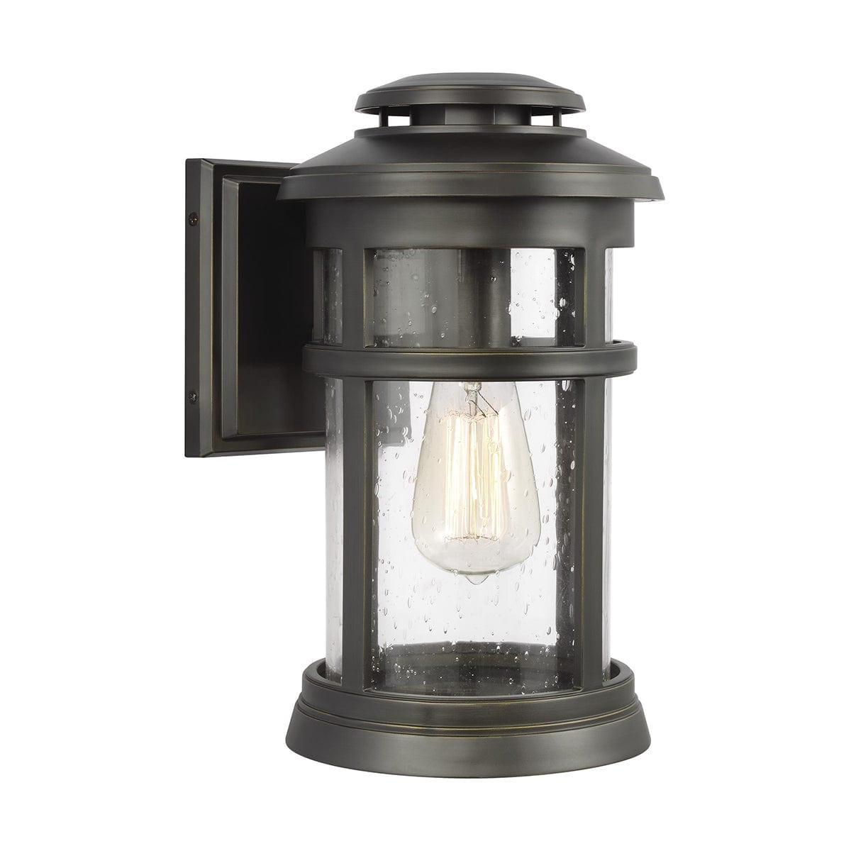 Feiss Newport 1 Lt Medium Bronze Outdoor Wall Lantern 1