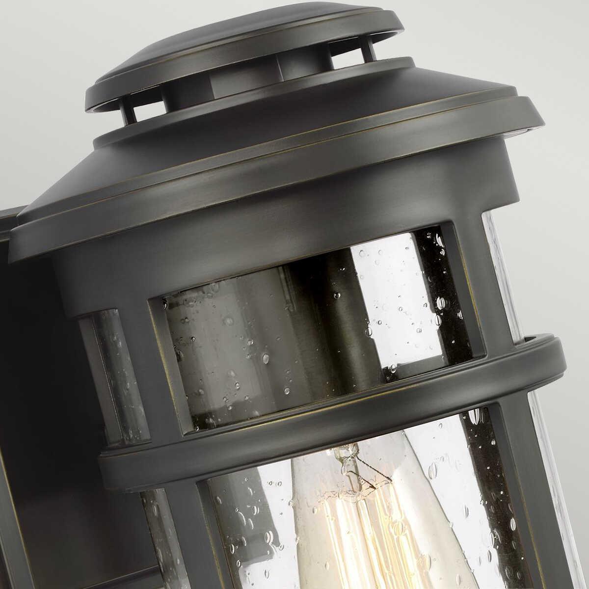 Feiss Newport 1 Lt Medium Bronze Outdoor Wall Lantern 2