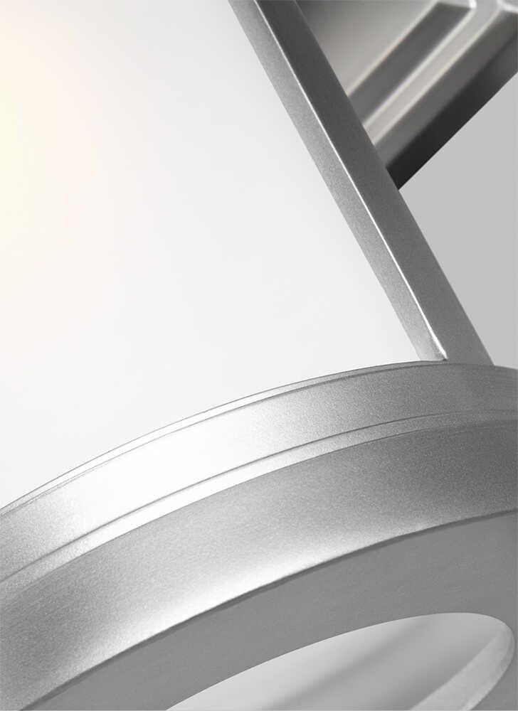 feiss newport 1 light small brushed steel outdoor wall lantern Detailed Close Up