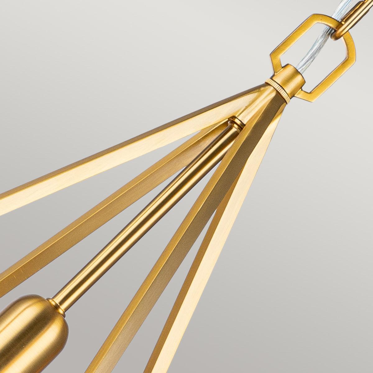 Feiss Nico 1 Light Medium Brass Ceiling Pendant-Ceiling Pendant Lights-Elstead Lighting-5-Tiffany Lighting Direct