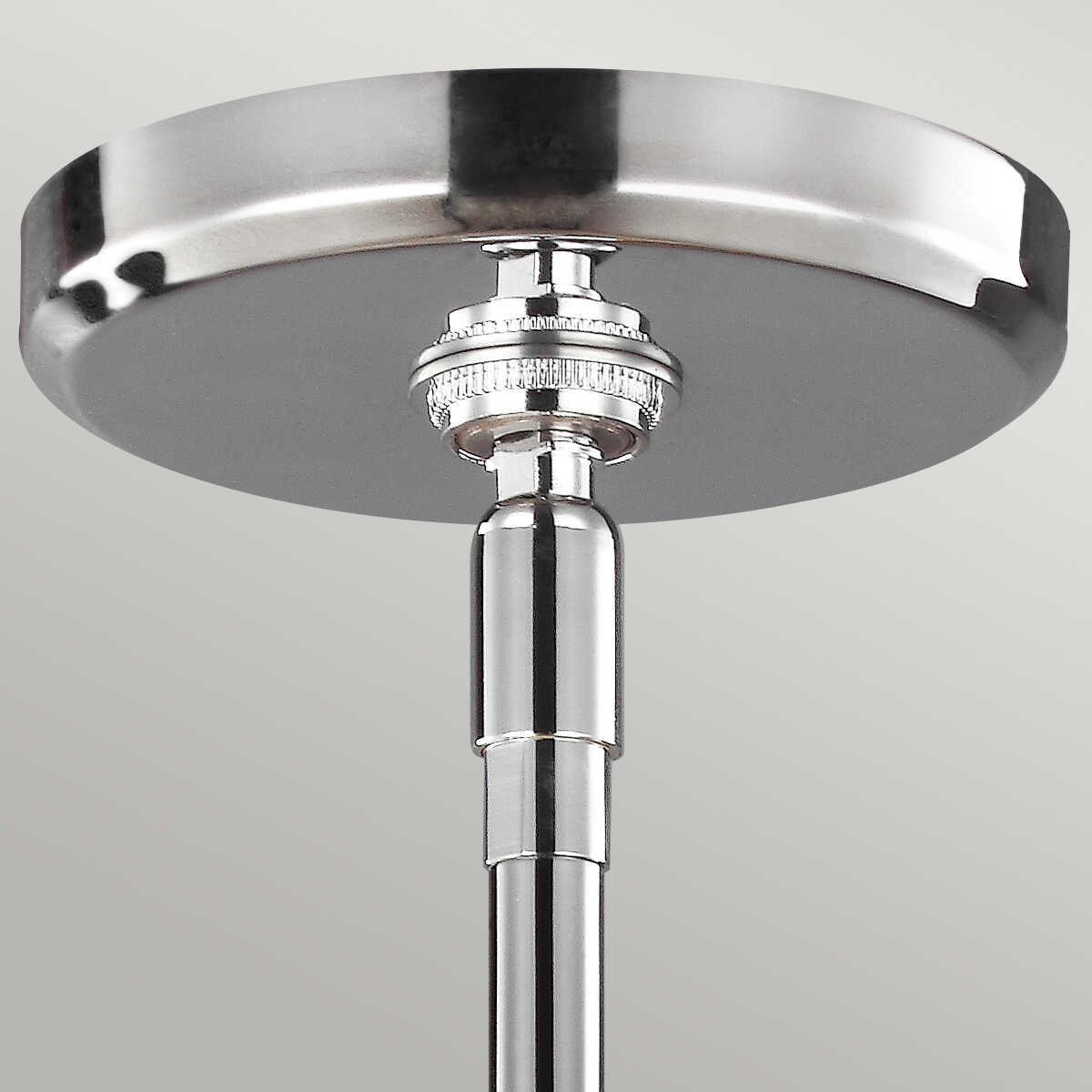 feiss paulson 3 light pendant chrome bathroom ceiling light Close Up