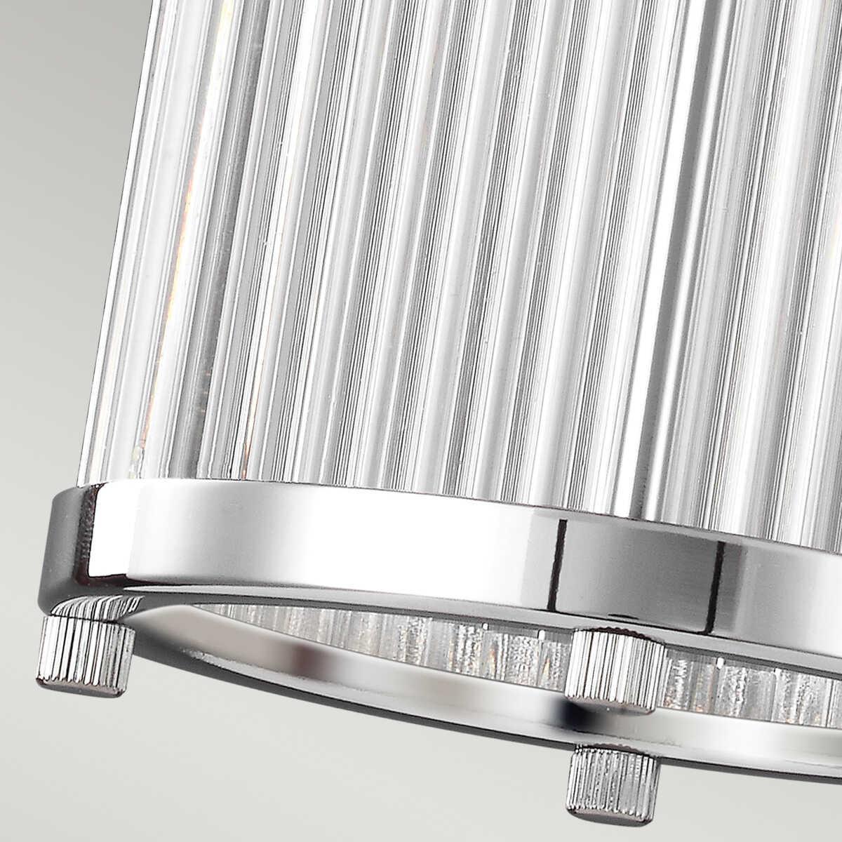 feiss paulson 1 light mini pendant chrome bathroom light detail close up