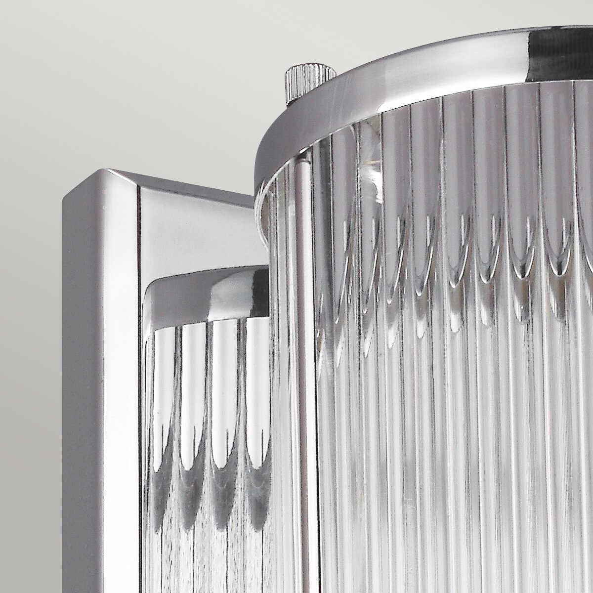 feiss paulson 1 light chrome bathroom wall light Close Up